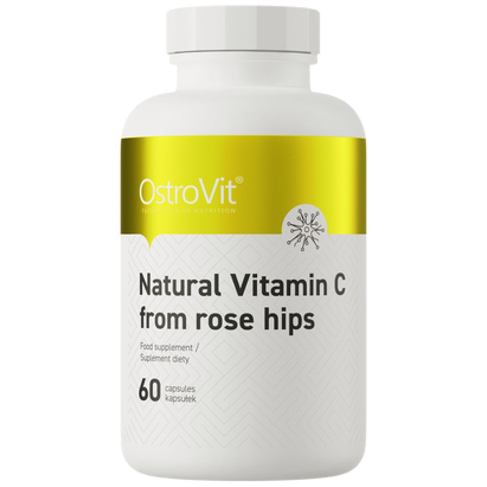 OstroVit Natural Vitamin C 1000 mg from Rose Hips - Натурален Витамин Ц от шипка 1000 mg