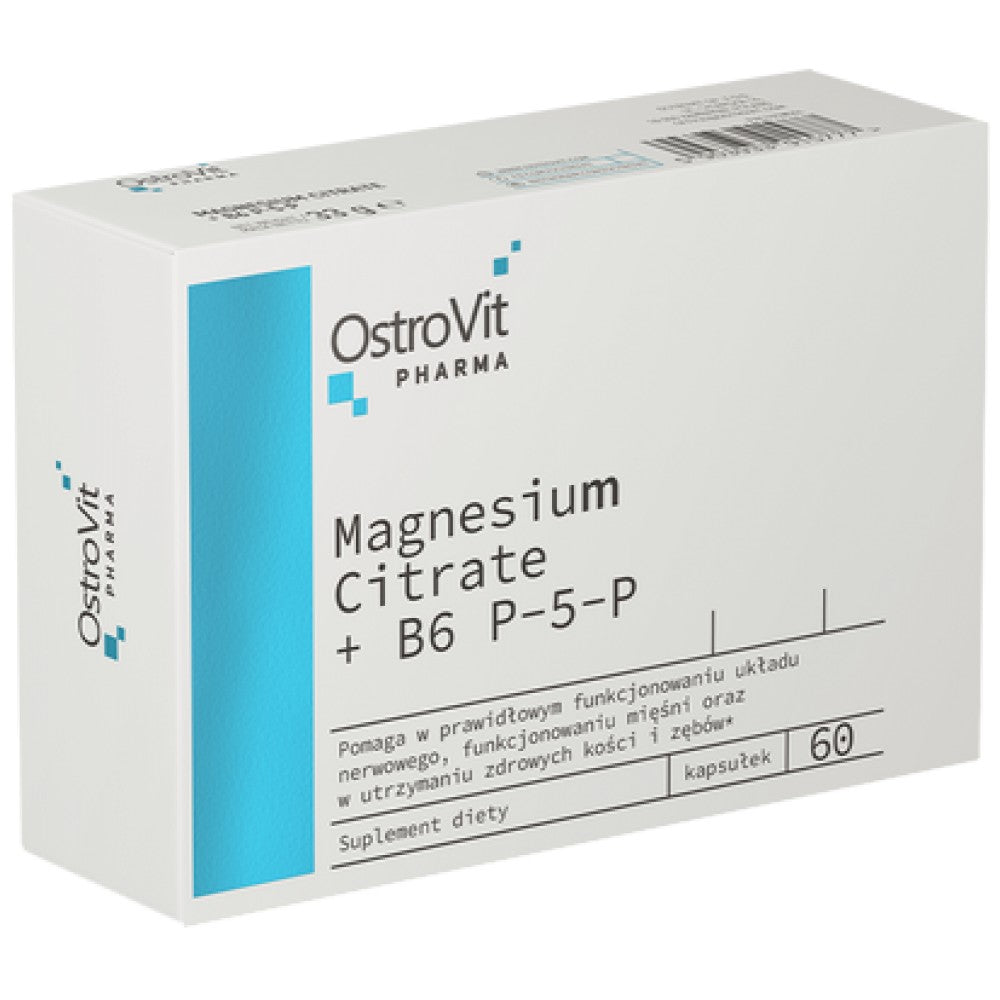 OstroVit Magnesium Citrate + B6 P-5-P Blisters - Магнезиев цитрат с Б6 блистери