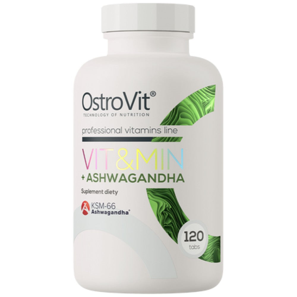 OstroVit Vit&Min + Ashwagandha Multivitamin Formula + KSM-66 - Мултивитамини с ашваганда