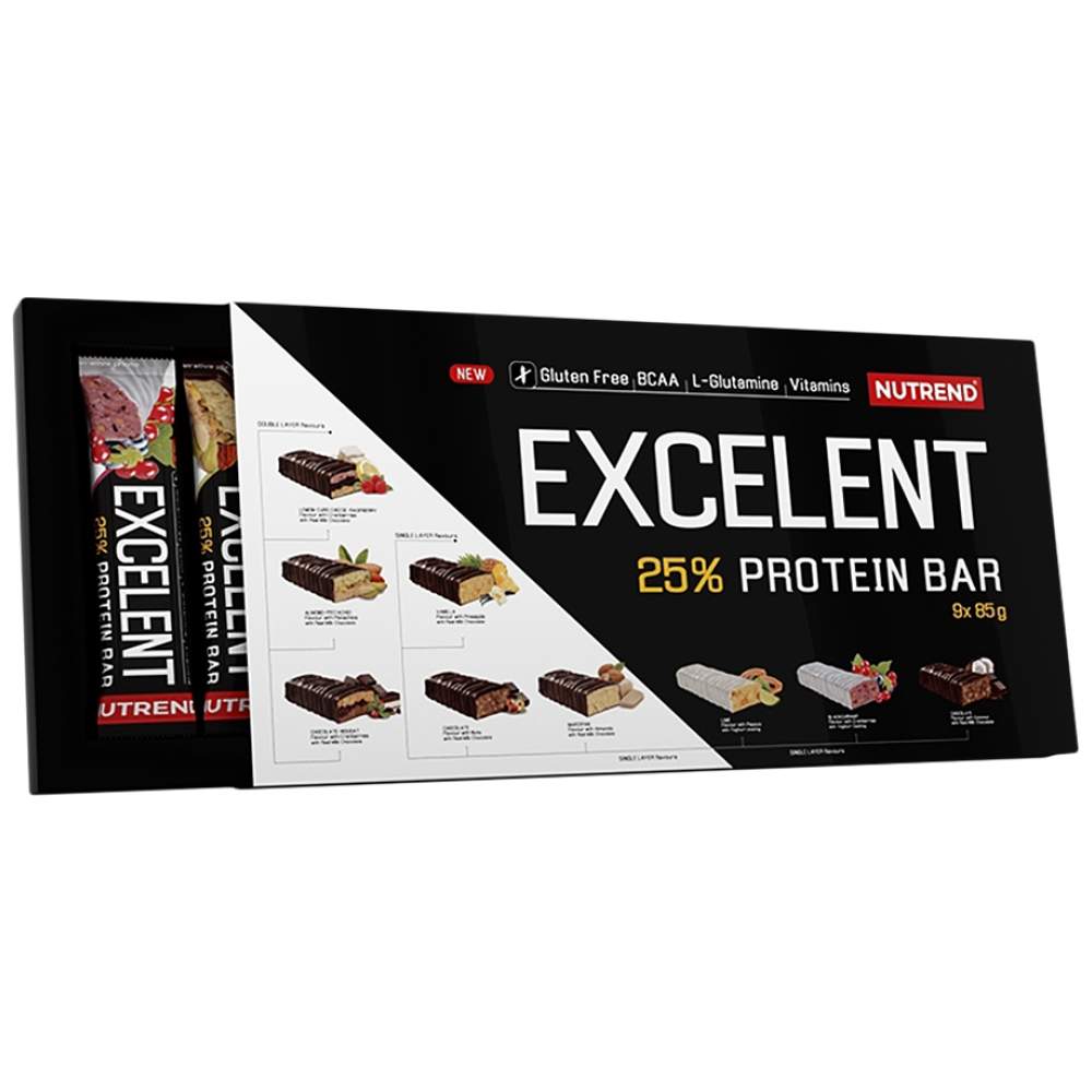 Nutrend Excelent Protein Bar Set 85 g - Протеинов бар