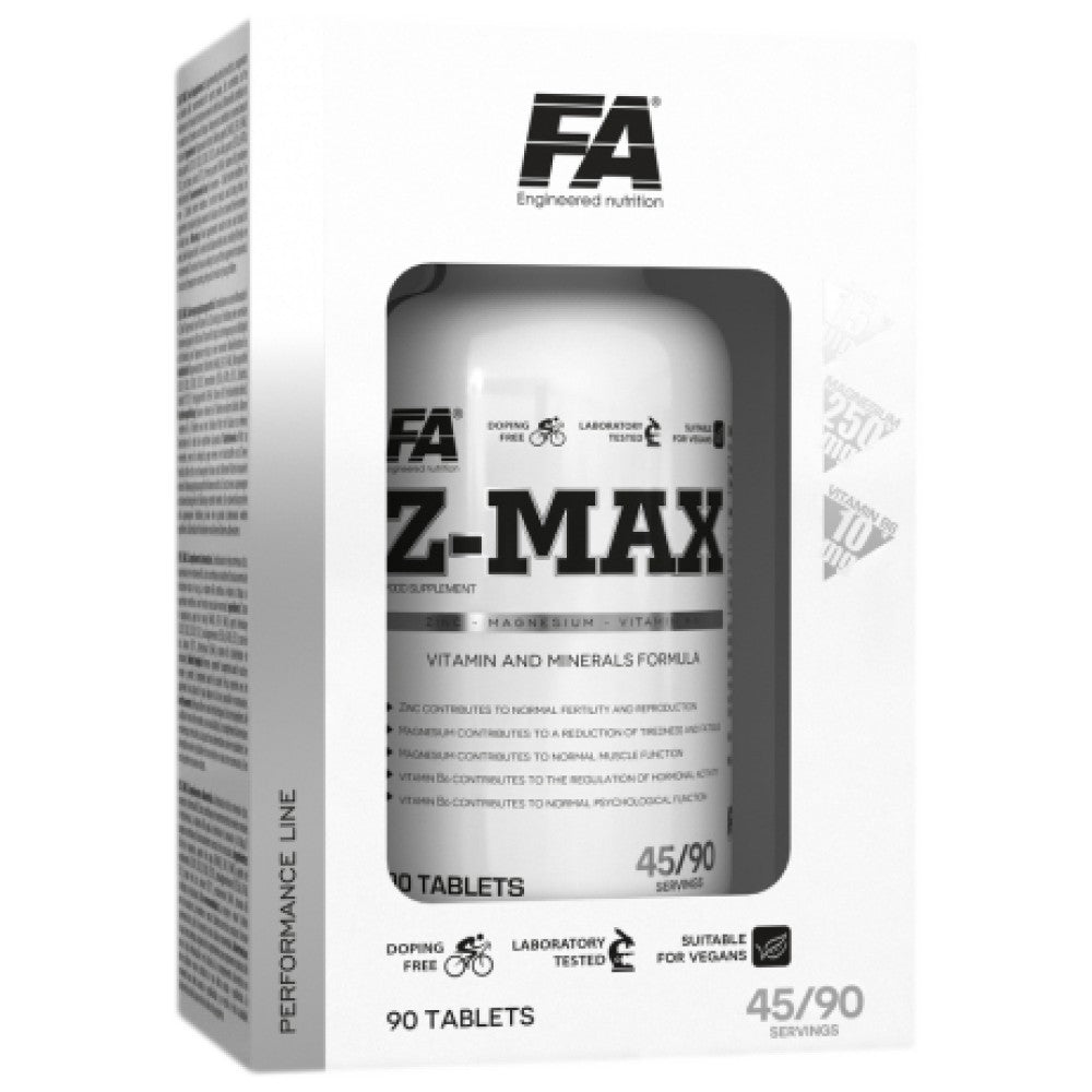 FA Nutrition Z-Max ZMA - ZMA цинк, магнезий и Б6