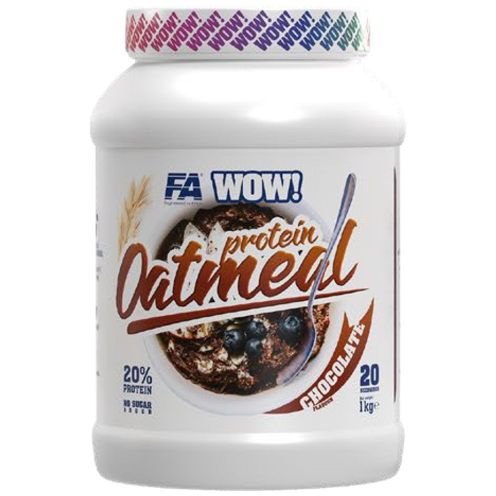 FA Nutrition WOW Protein Oatmeal 20% Protein No Sugar Added - Овесена каша с протеин без захар