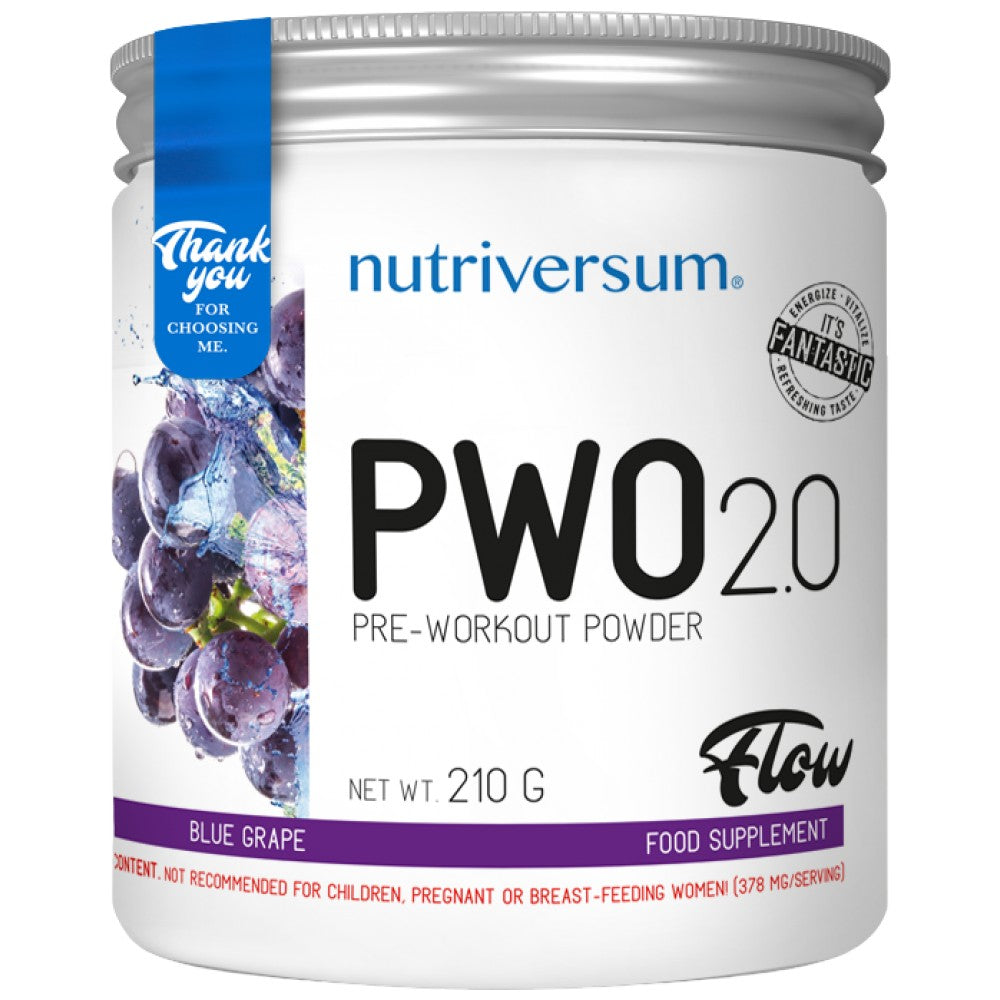 Nutriversum PWO 2.0 Flow Pre-Workout Powder - Предтренировъчна формула на прах