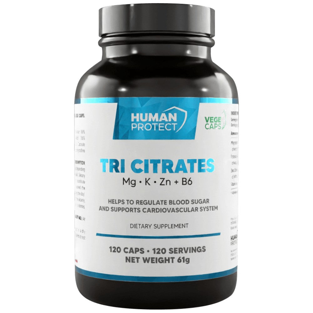 Human Protect Tri Citrate Magnesium + Potassium + Zinc - Магнезий, калий и цинк цитрат