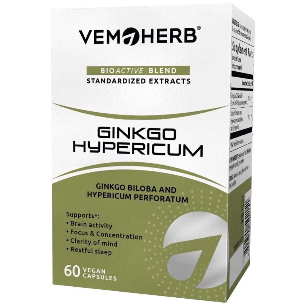 VemoHerb Ginkgo Hypericum - Гинко с жълт кантарион