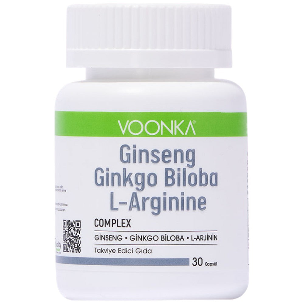 Voonka Ginseng Ginkgo Biloba L-Arginine - Женшен с гинко и аргинин