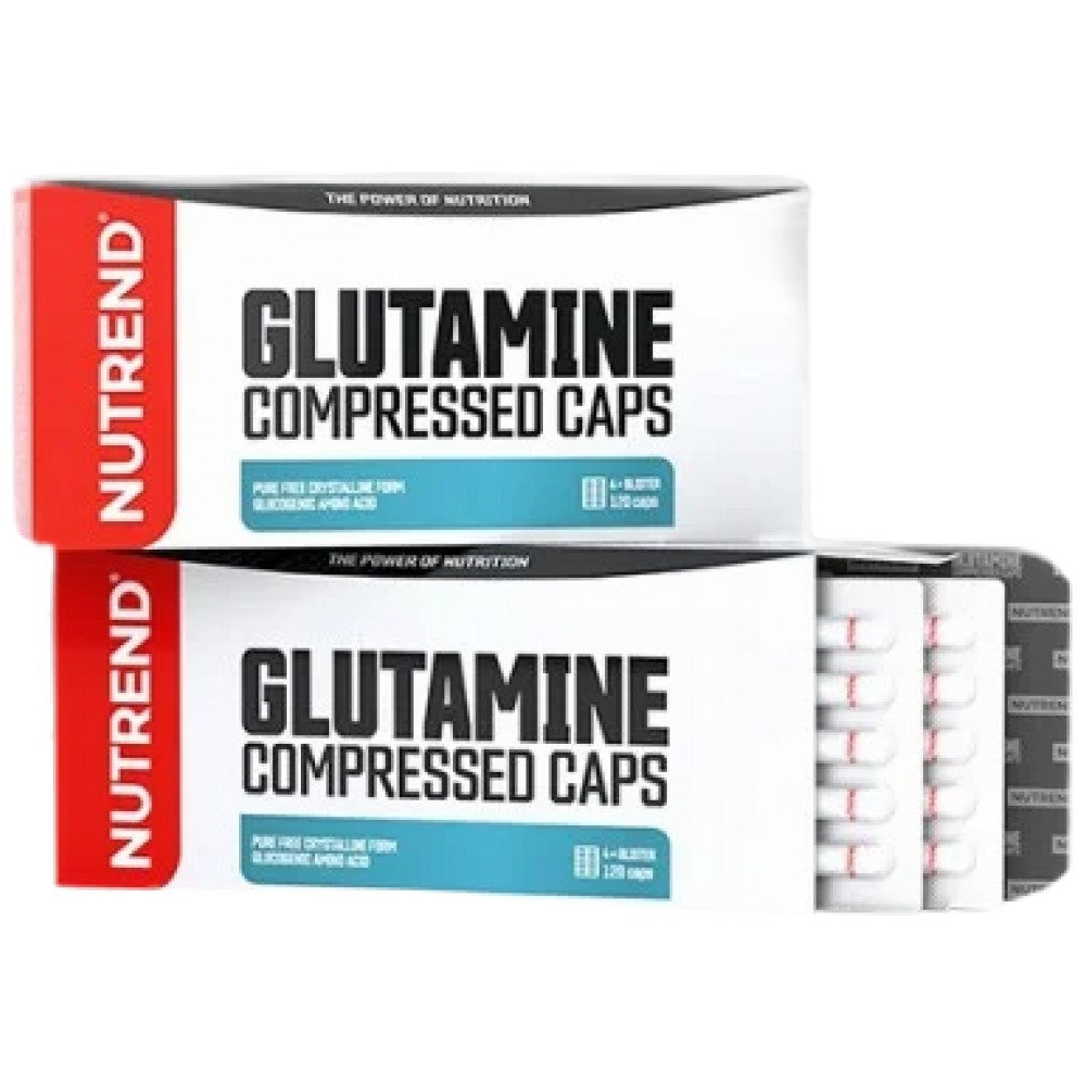 Nutrend Glutamine Compressed Caps - Глутамин капсули