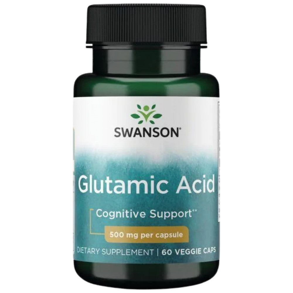 SWANSON Glutamic Acid 500 mg - Глутаминова киселина 500 mg