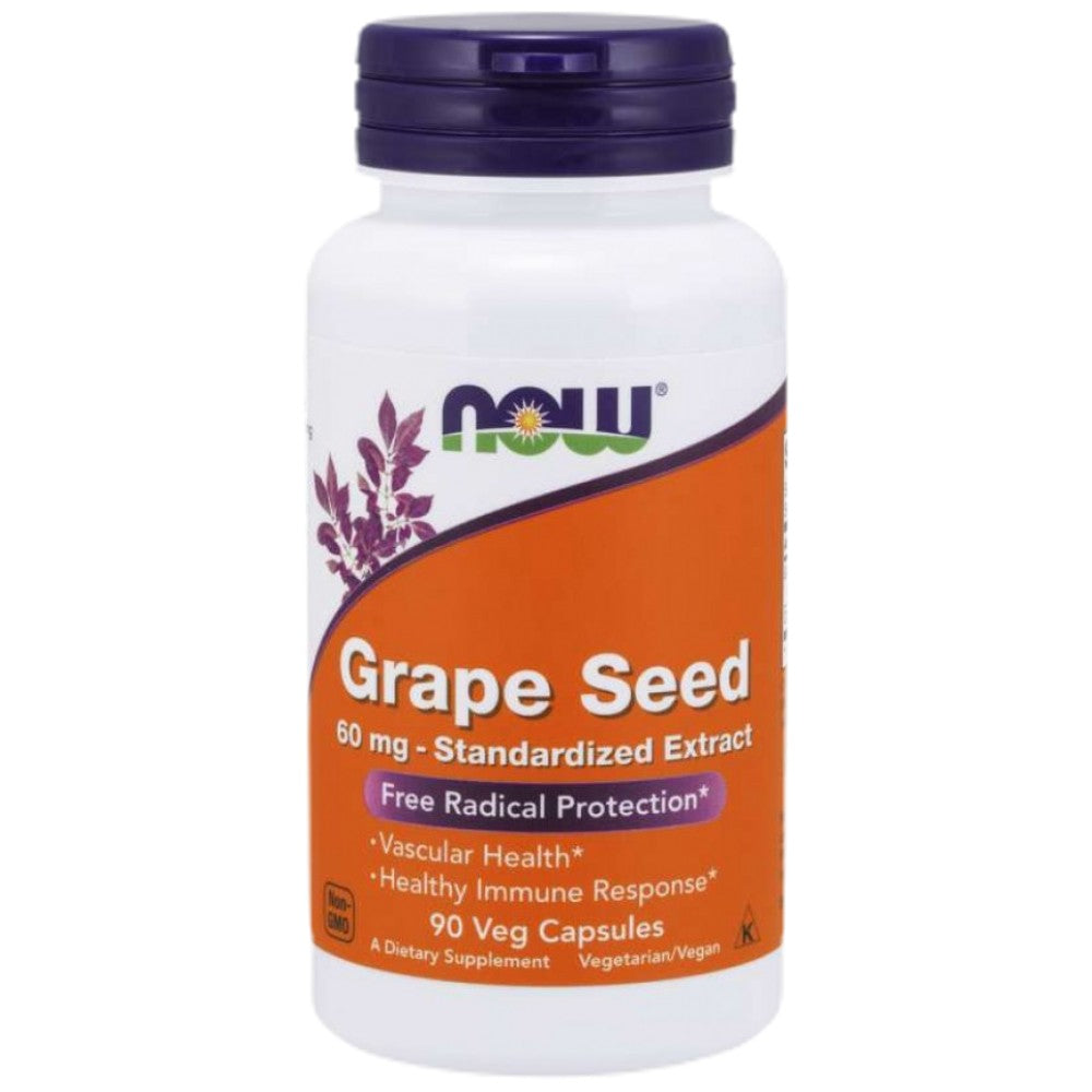 NOW Foods Grape Seed Antioxidant 60 mg - Гроздово семе антиоксидант 60 mg