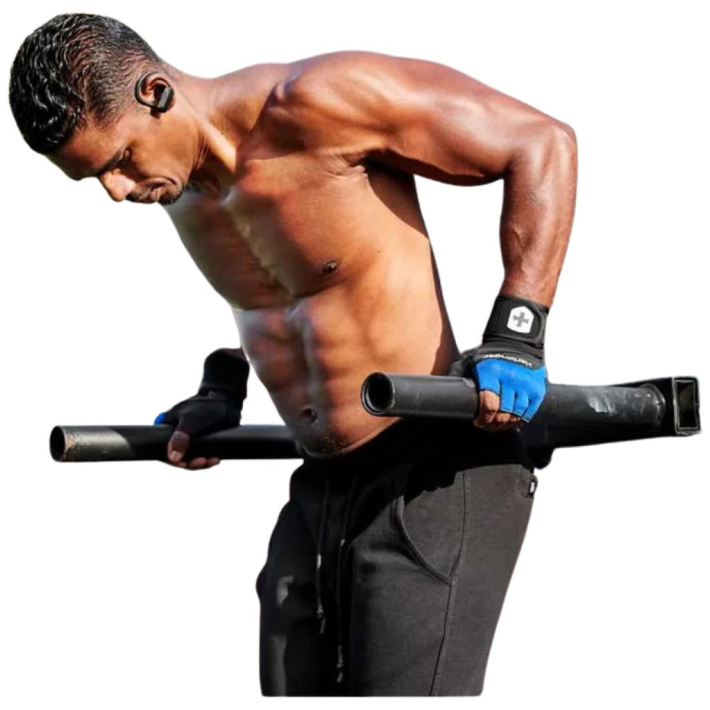 Harbinger Мъжки Ръкавици Training Grip 2.0 с накитници Blue - Мъжки ръкавици с накитници сини