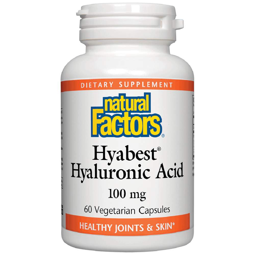 Natural Factors Hyabest Hyaluronic Acid 100 mg - Хиалуронова киселина 100 mg