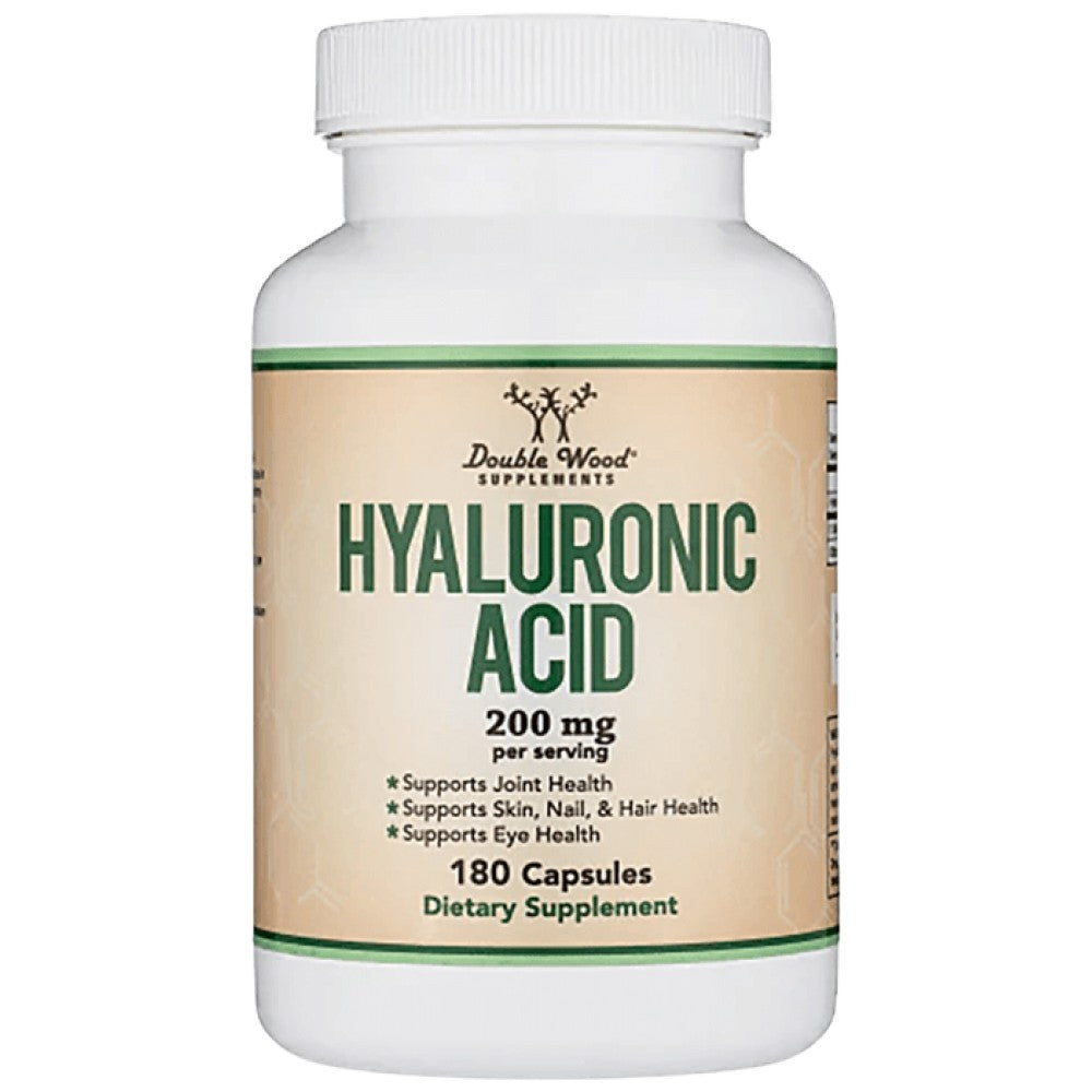 Double Wood Supplements Hyaluronic Acid 200 mg - Хиалуронова киселина 200 mg