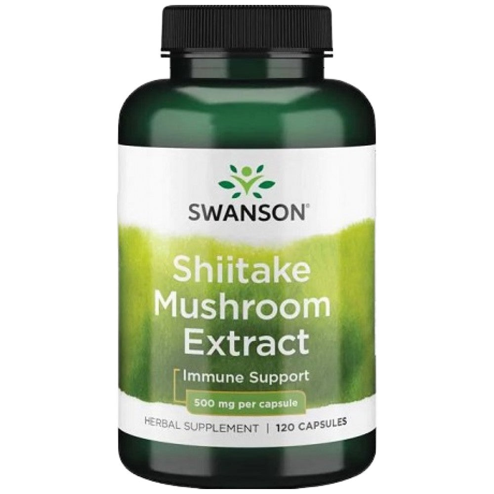 SWANSON Shiitake Mushroom Extract 500 mg - Гъба шийтаке екстракт 500 mg