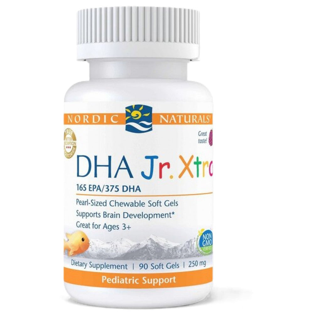 Nordic Naturals DHA Junior Xtra 165 mg EPA & 375 mg DHA - Рибено масло за деца с DHA
