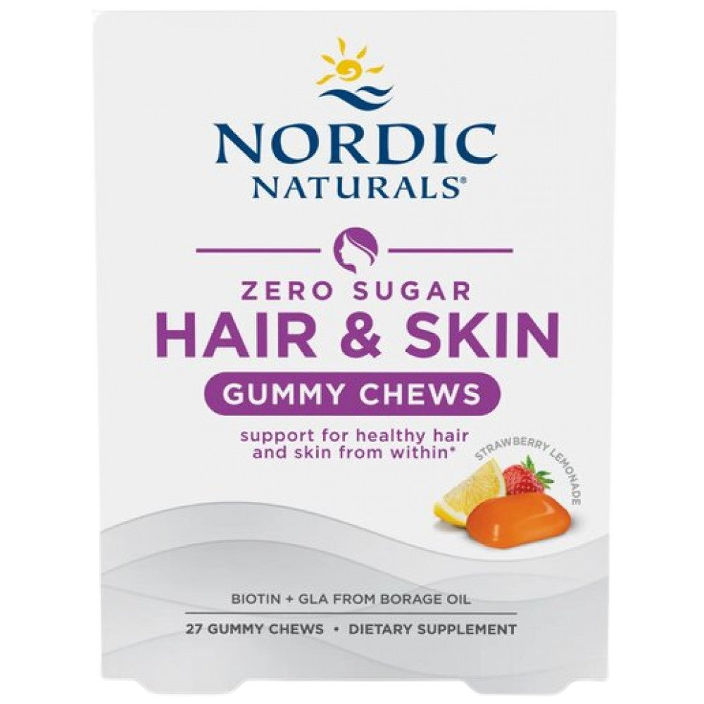 Nordic Naturals Hair & Skin Gummy Chews - Гъми за коса и кожа