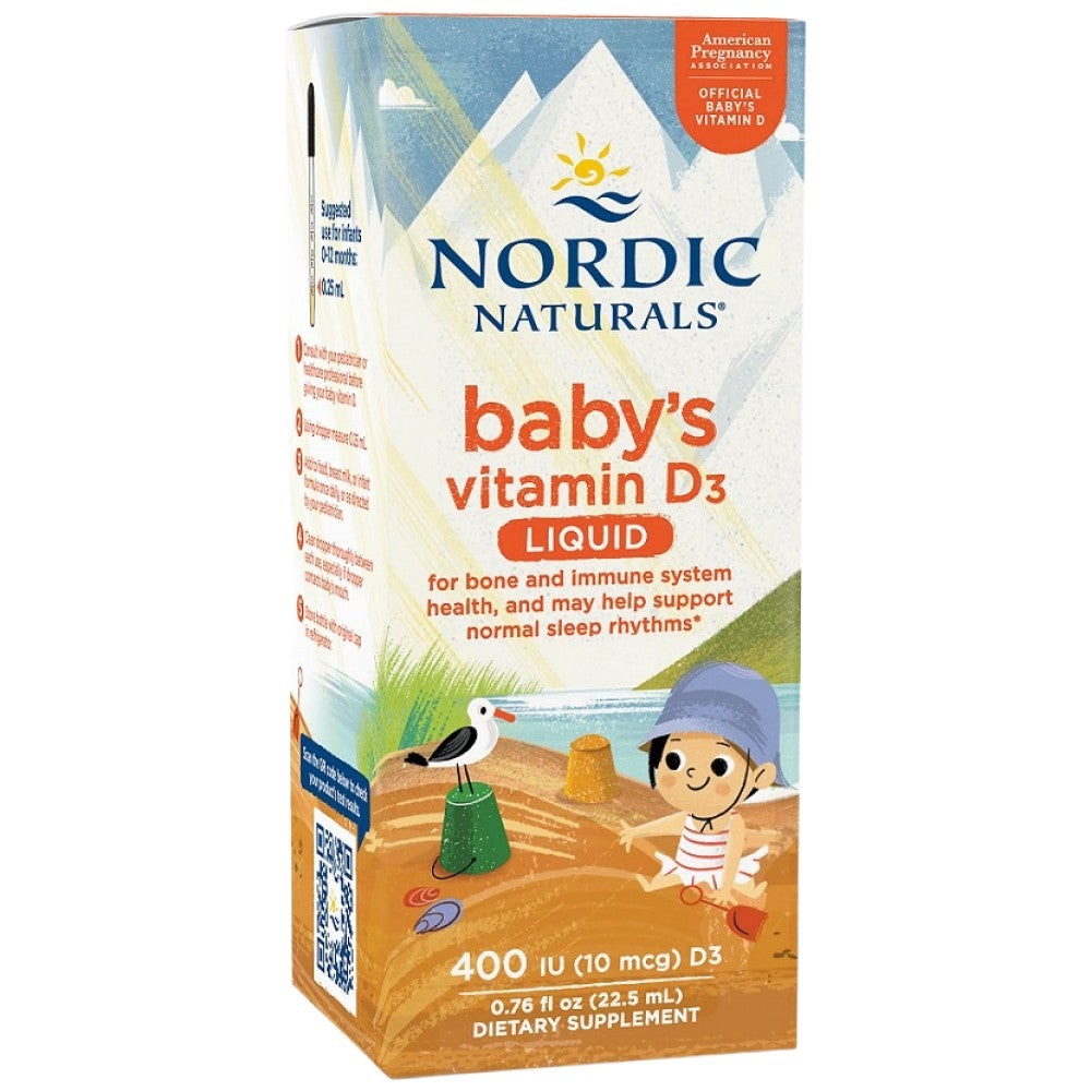 Nordic Naturals Baby's Vitamin D3 400 IU - Витамин Д3 за бебета 400 IU