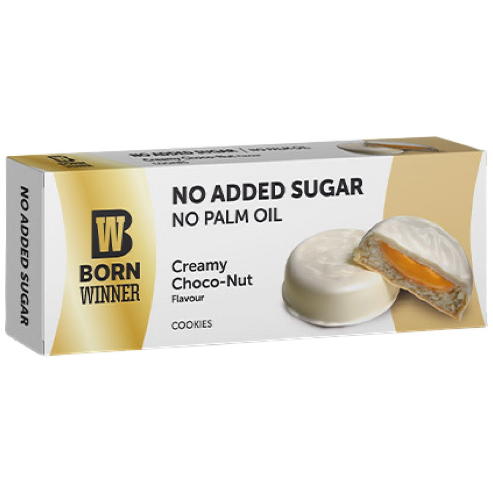 Born Winner Cookies No Added Sugar & Palm Oil Creamy Choco-Nut - Бисквити с шоколад и ядки без захар