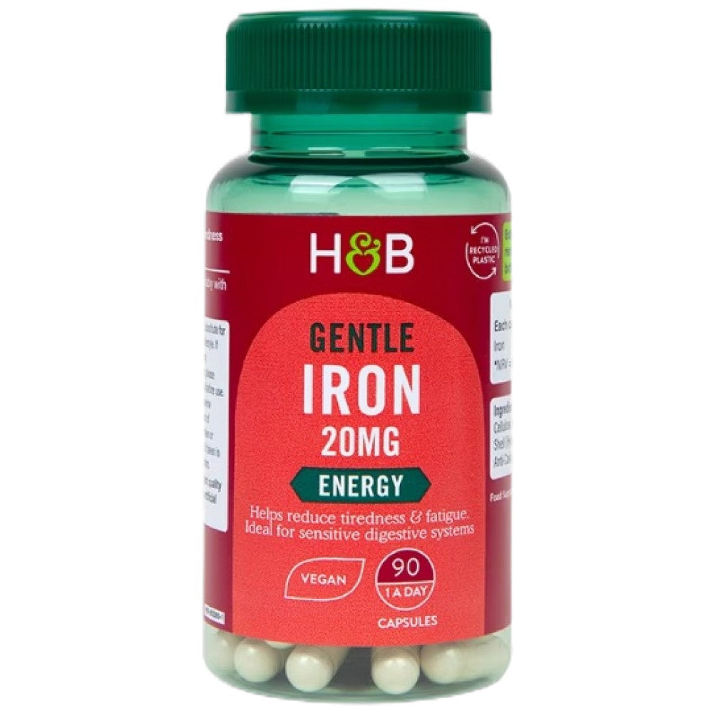 Holland And Barrett Gentle Iron 20 mg - Деликатно желязо 20 mg