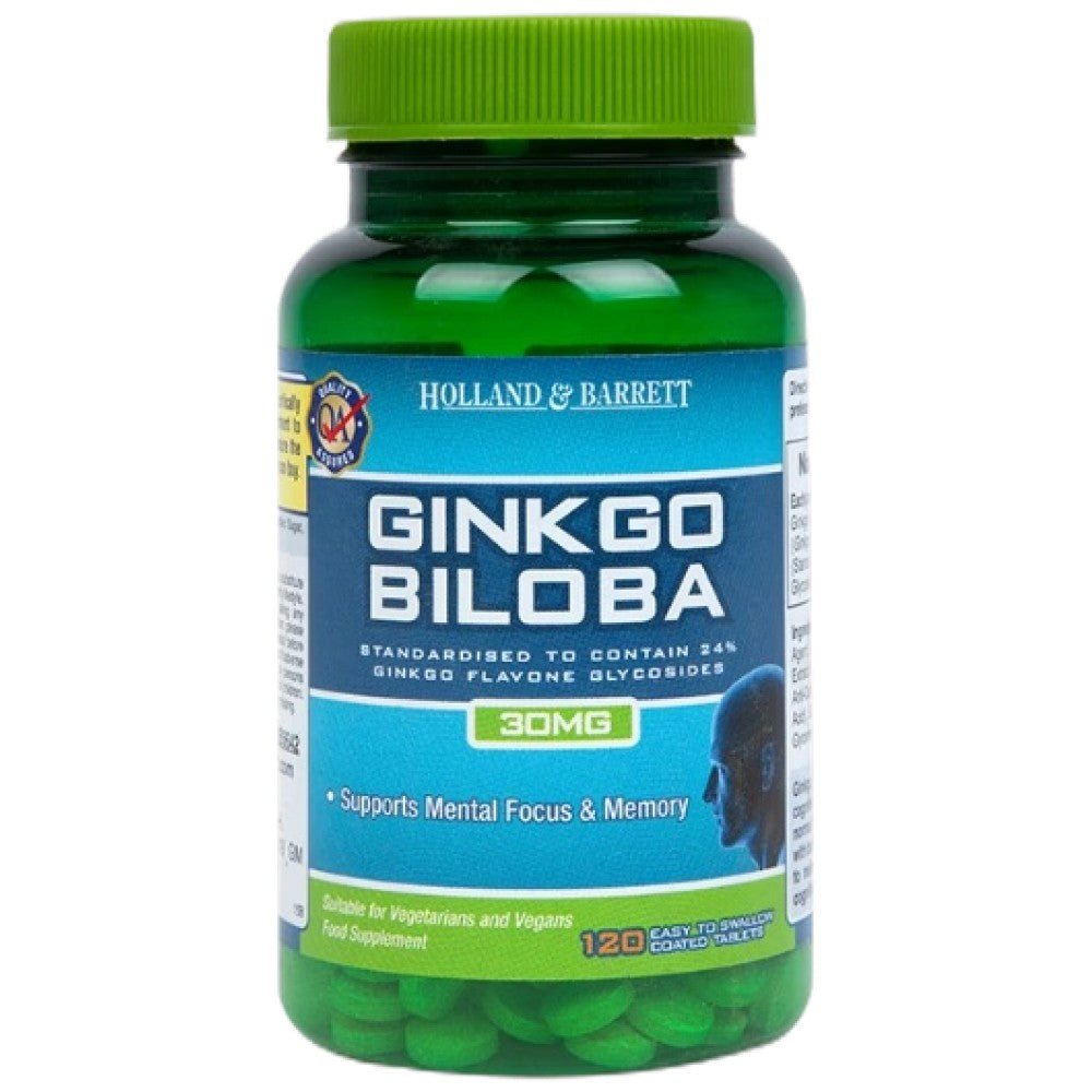 Holland And Barrett Ginkgo Biloba 30 mg - Гинко билоба 30 mg