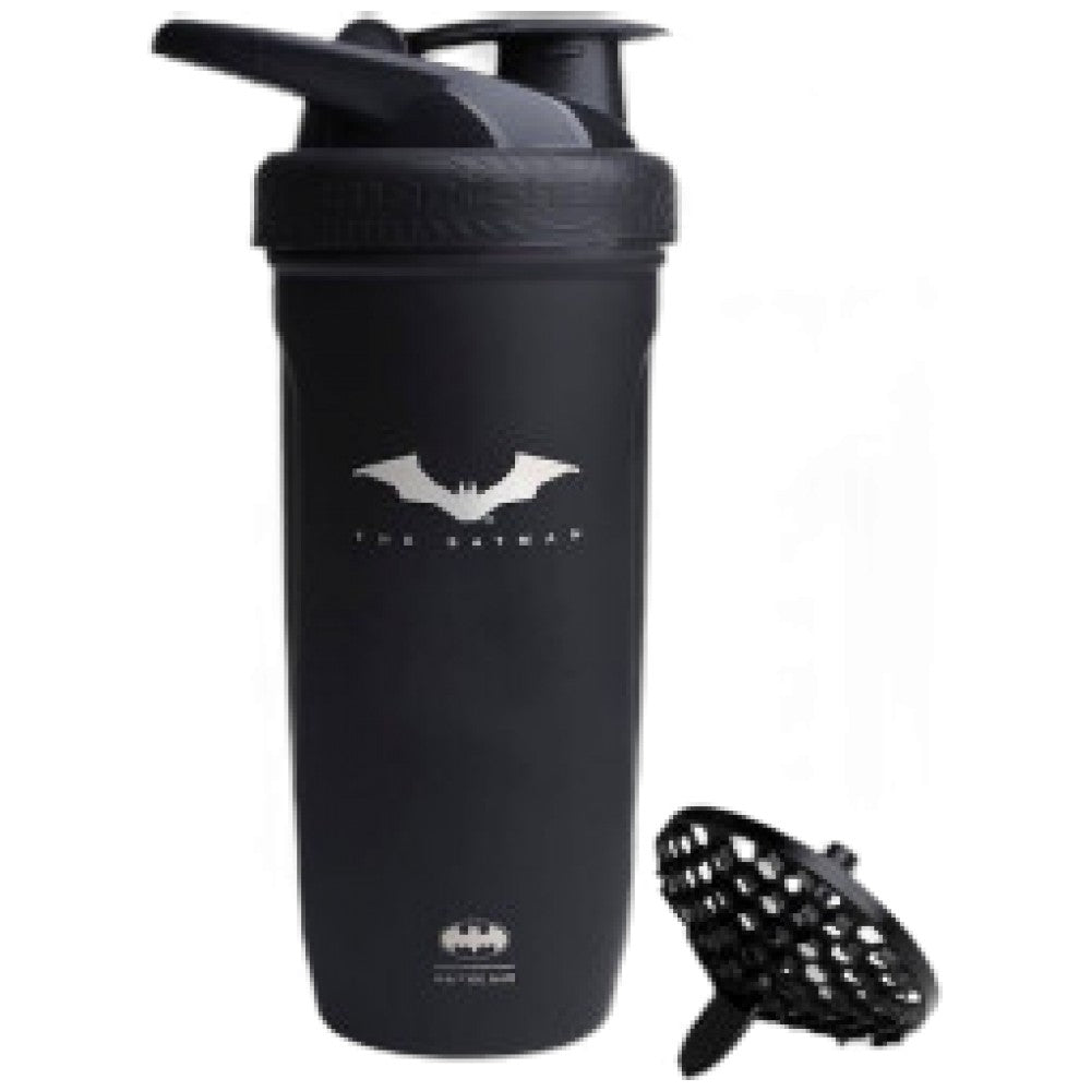 SmartShake Smart Reforce Stainless Steel Shaker Batman - Метален шейкър Batman