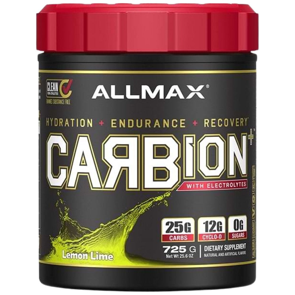 AllMax Nutrition Carbion+ Electrolyte Hydration Drink with Cyclic Dextrin - Въглехидратна напитка с електролити