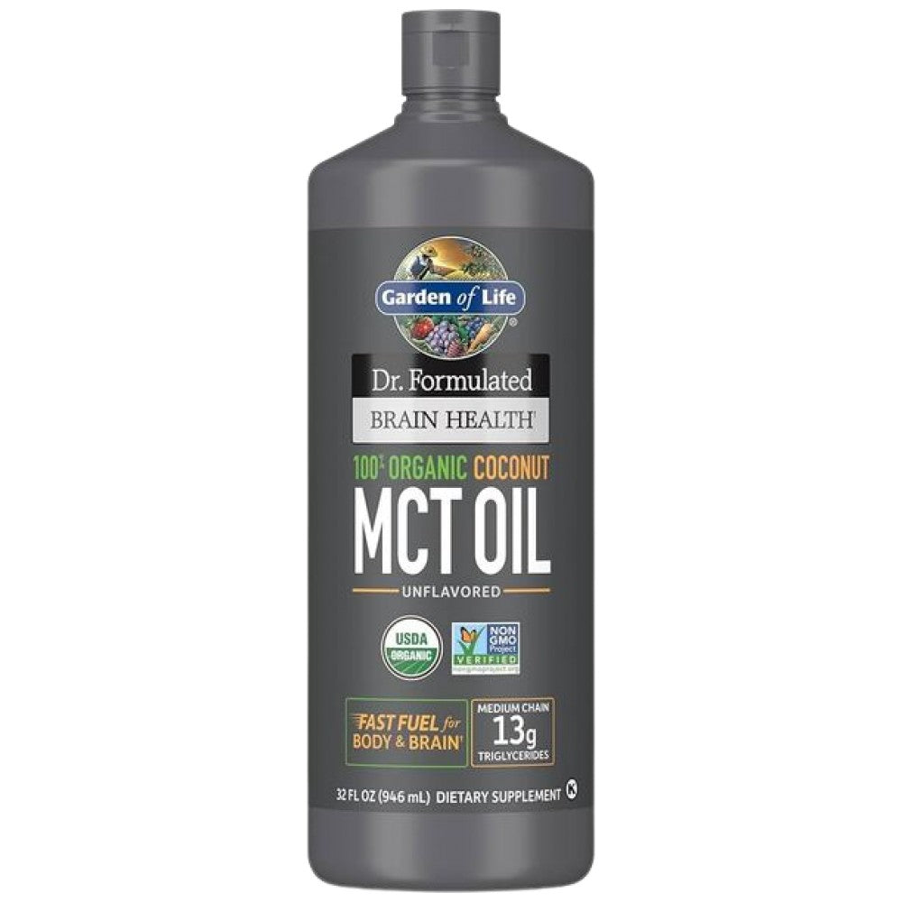 Garden Of Life Dr. Formulated Organic Brain Health MCT Oil - Био МСТ масло за мозъка