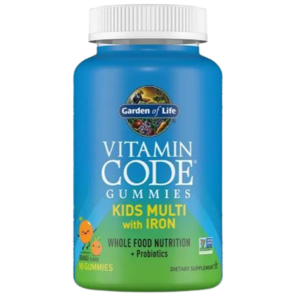 Garden Of Life Vitamin Code Kids Multi with Iron Gummies - Детски мултивитамини с желязо гъми