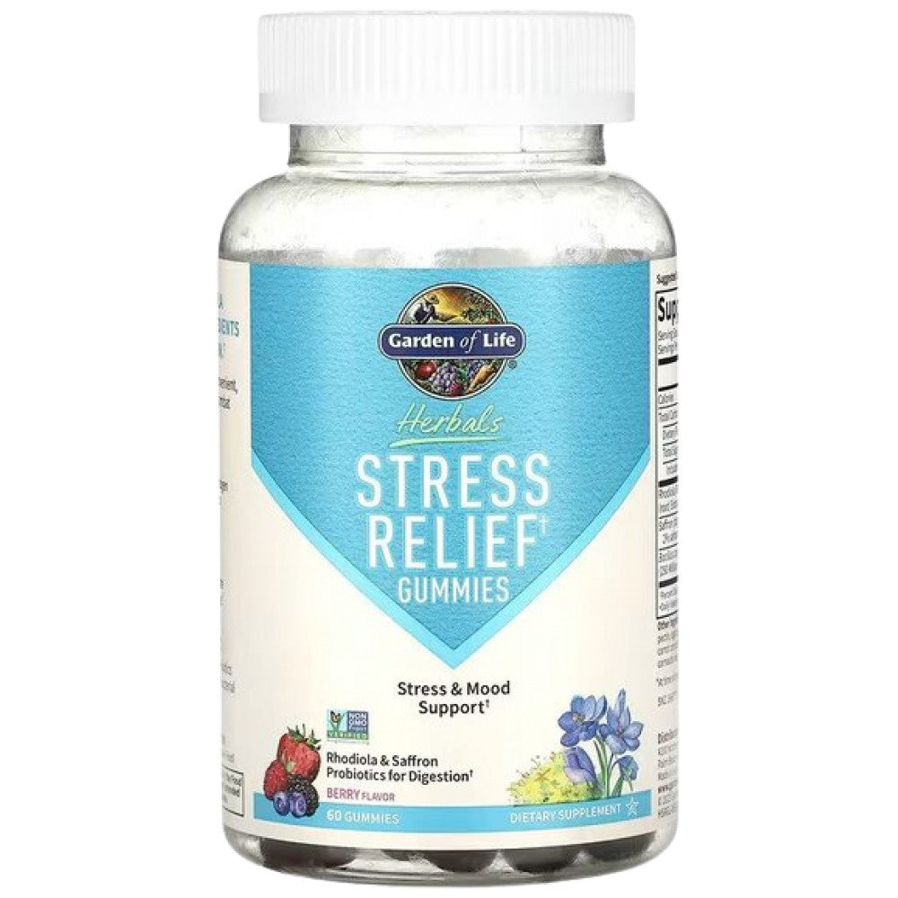 Garden Of Life Stress Relief Gummies with Rhodiola & Saffron - Желирани таблетки срещу стрес