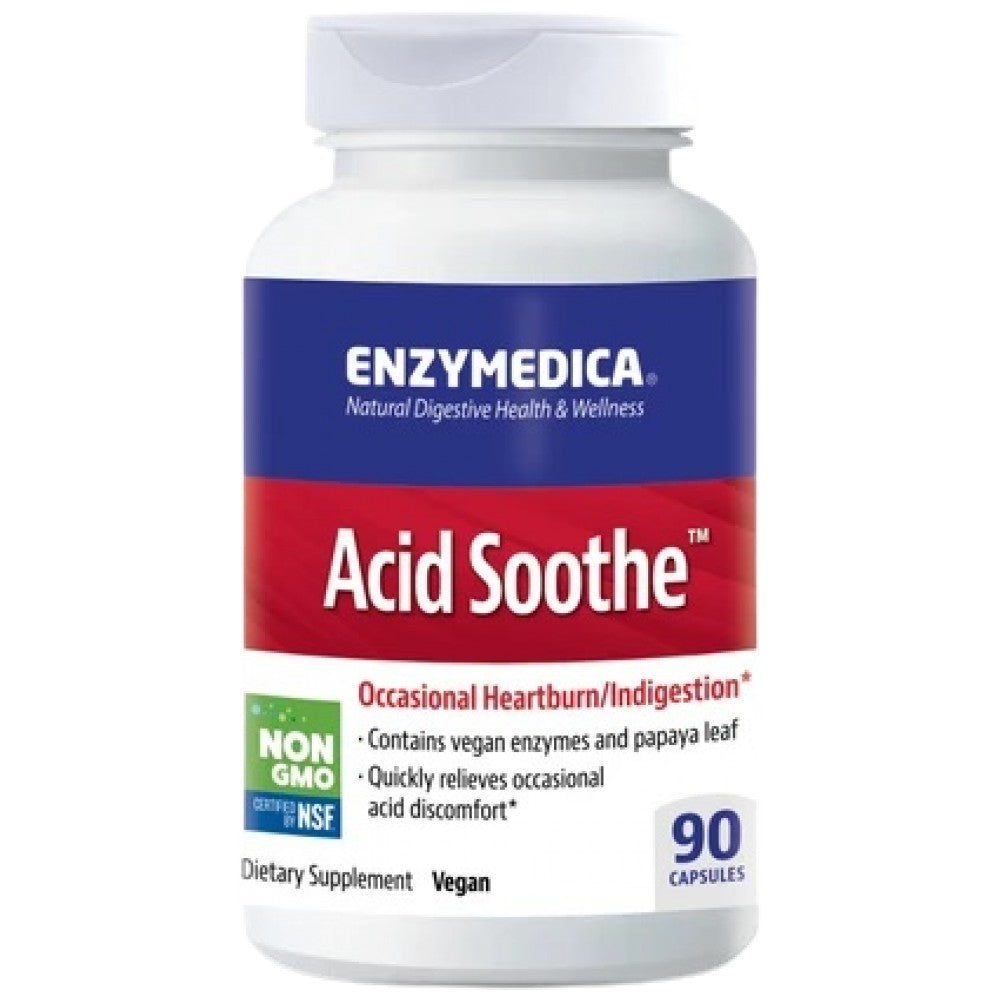 Enzymedica Acid Soothe with Marshmallow & Papaya - Ензимна формула за стомаха