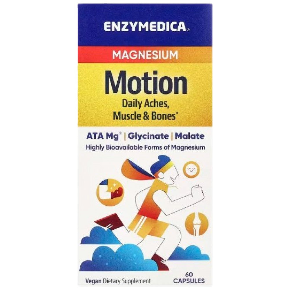 Enzymedica Magnesium Motion Magnesium Malate & Magnesium Bisglycinate - Магнезий малат и бисглицинат