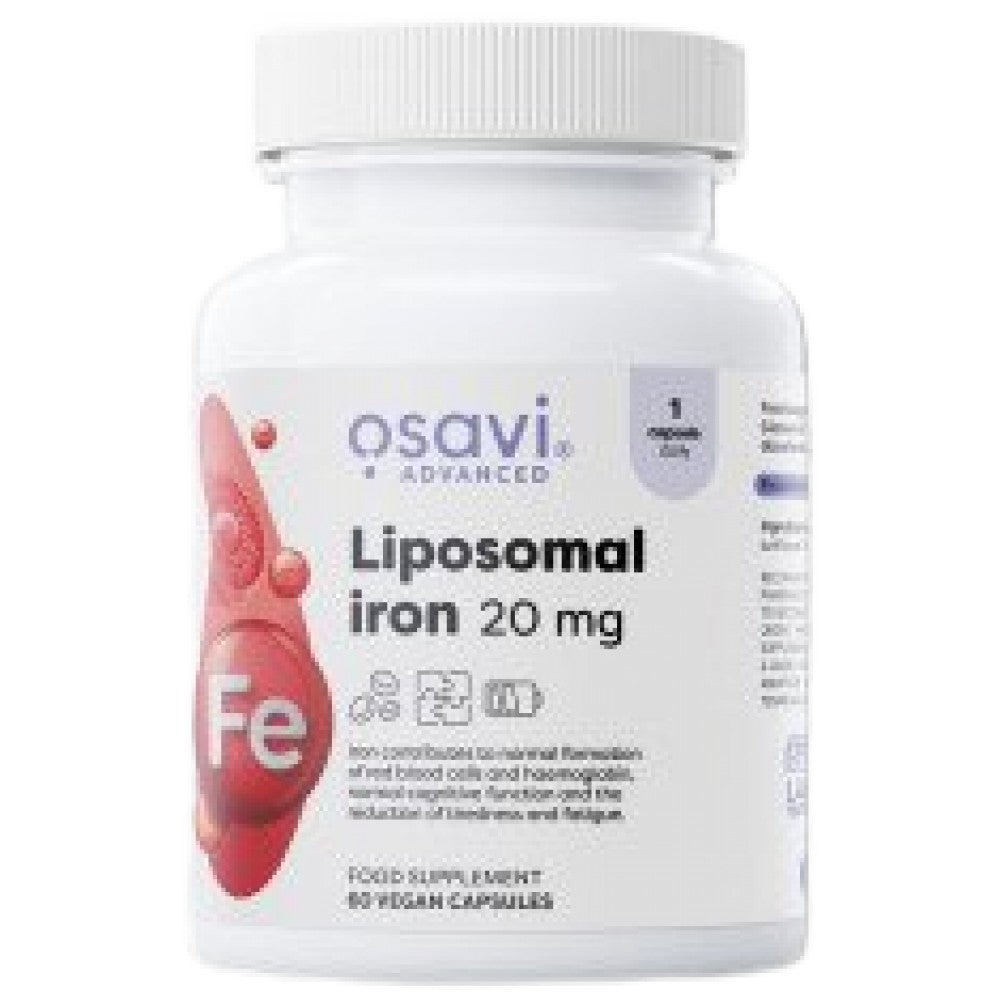Osavi Liposomal Iron 20 mg Iron Bisglycinate - Липозомно желязо 20 mg