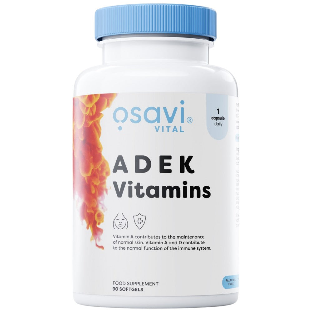 Osavi ADEK Vitamins A + D + E + K with Quali-D - Витамини A, D, E и K
