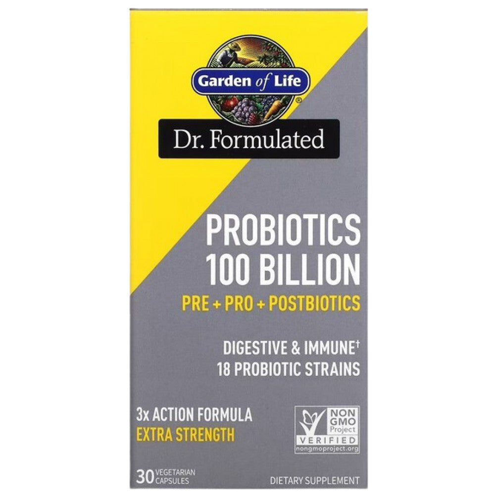 Garden Of Life Dr. Formulated Probiotics with 100 Billion Active Cells - Пробиотик 100 млрд. клетки