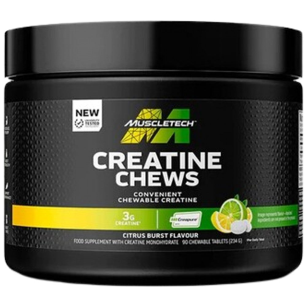 MuscleTech Creatine Chews Creapure 1000 mg - Дъвчащ креатин Creapure 1000 mg