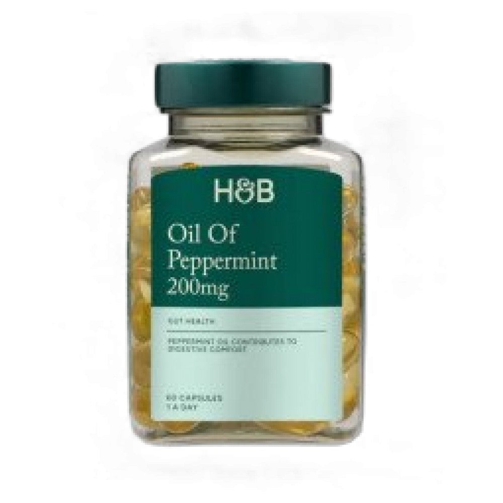 Holland And Barrett Oil of Peppermint 200 mg - Ментово масло 200 mg