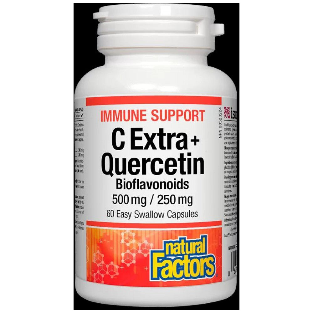 Natural Factors Vitamin C Extra + Quercetin 250 mg - Витамин C с кверцетин