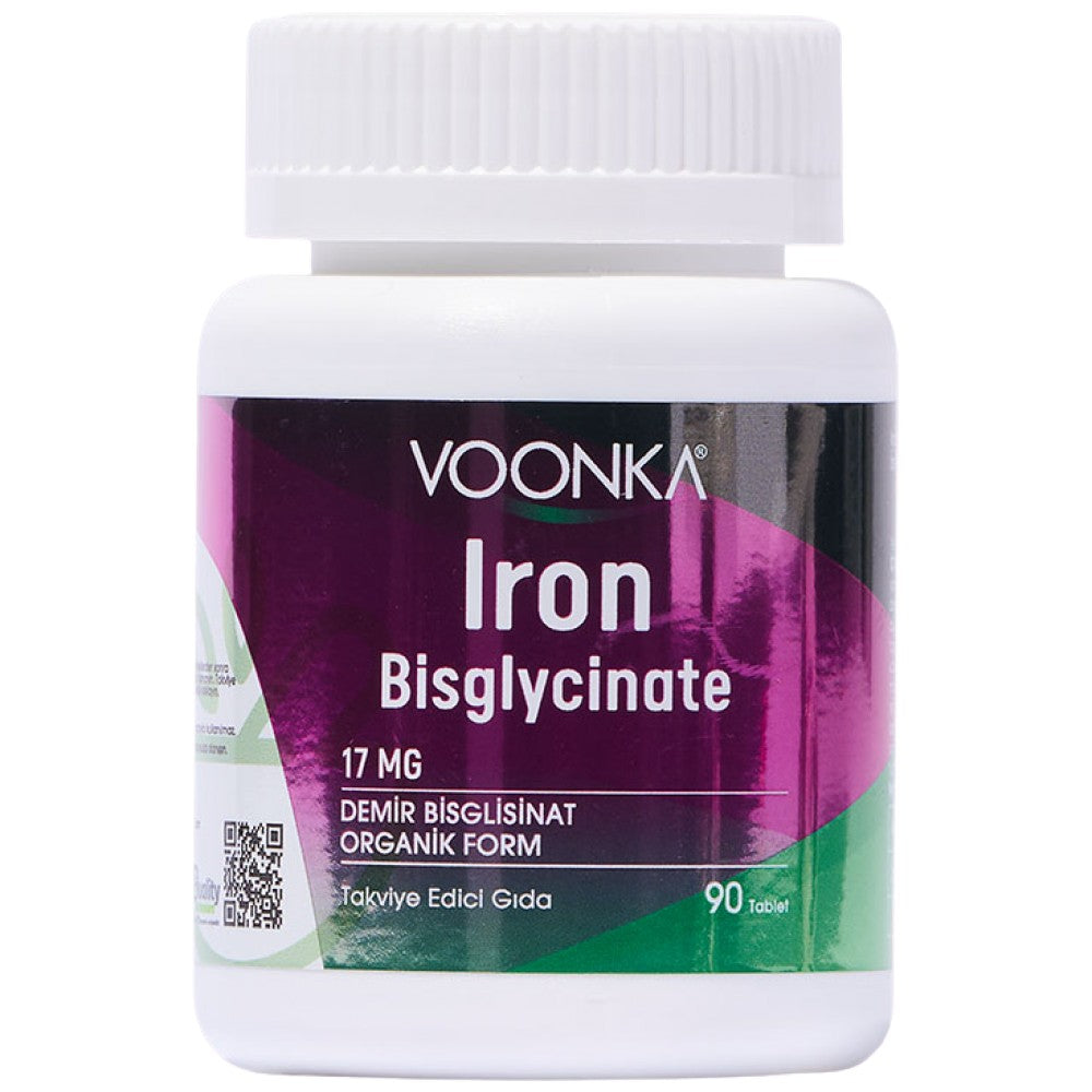 Voonka Iron Bisglycinate 17 mg - Желязо бисглицинат 17 mg