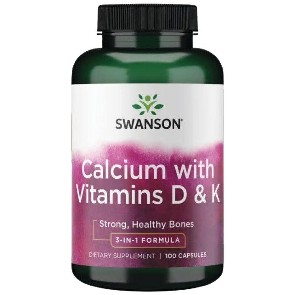 SWANSON Calcium with Vitamins D & K - Калций с витамини Д и К