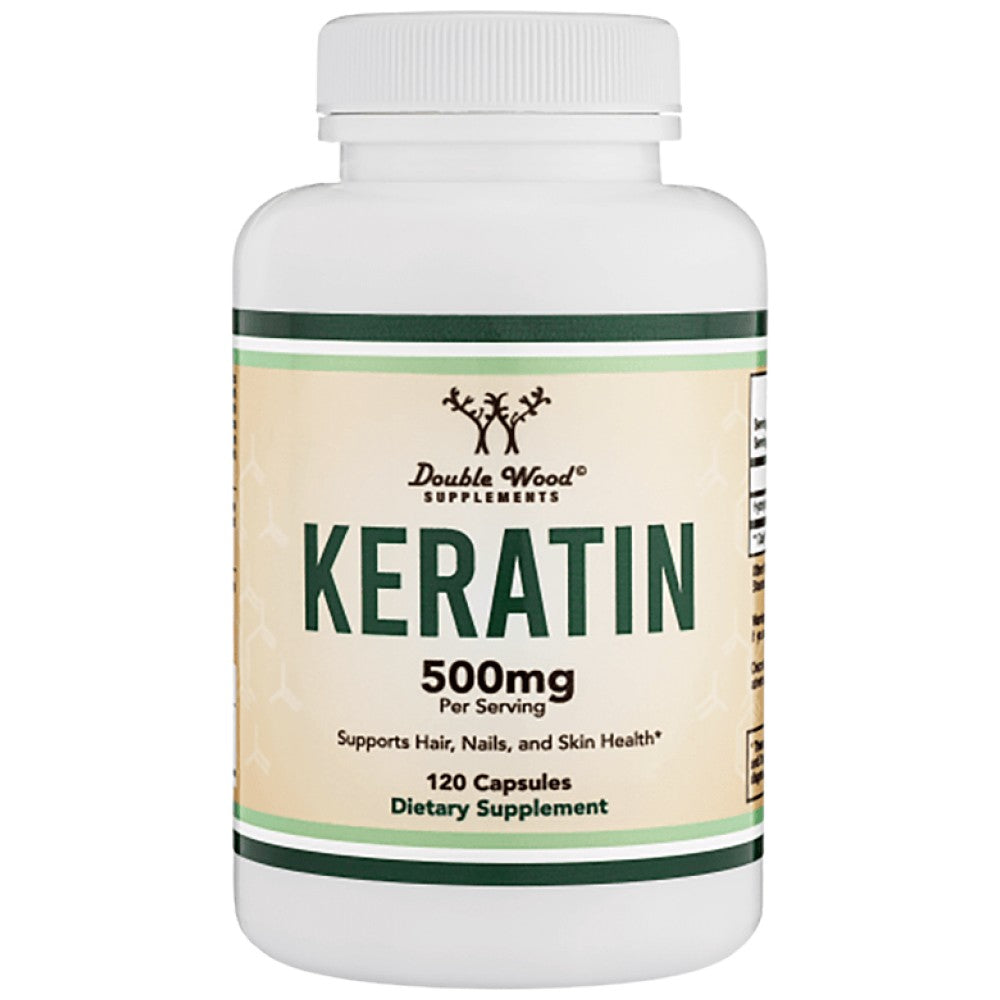 Double Wood Supplements Keratin 500 mg - Кератин 500 mg за коса