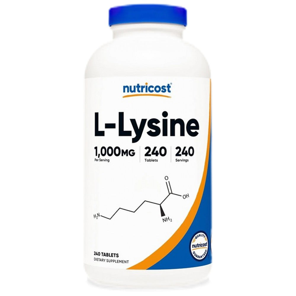 Nutricost L-Lysine 1000 mg - L-Лизин 1000 mg