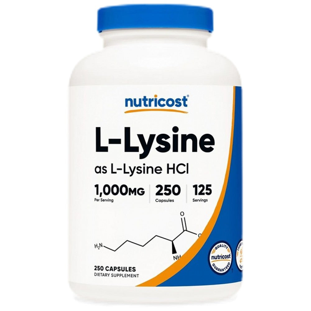 Nutricost L-Lysine 500 mg - L-Лизин 500 mg