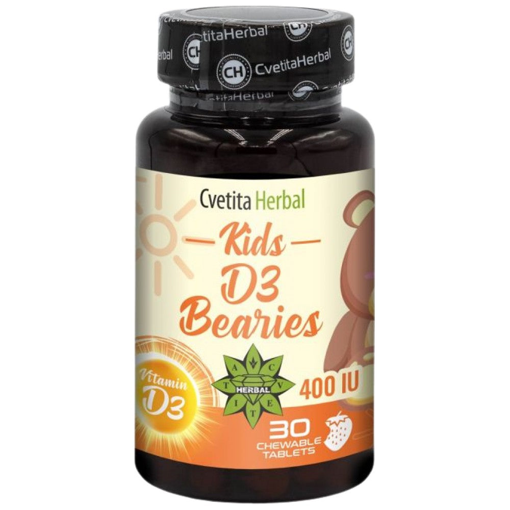 Cvetita Herbal Kids D3 Bearies 400 IU - Детски Витамин Д3 желирани мечета