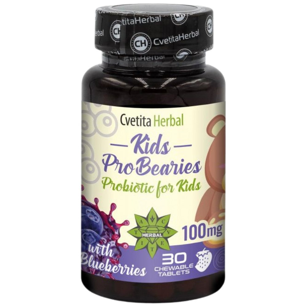 Cvetita Herbal Kids Pro Bearies 100 mg - Пробиотик за деца мечета