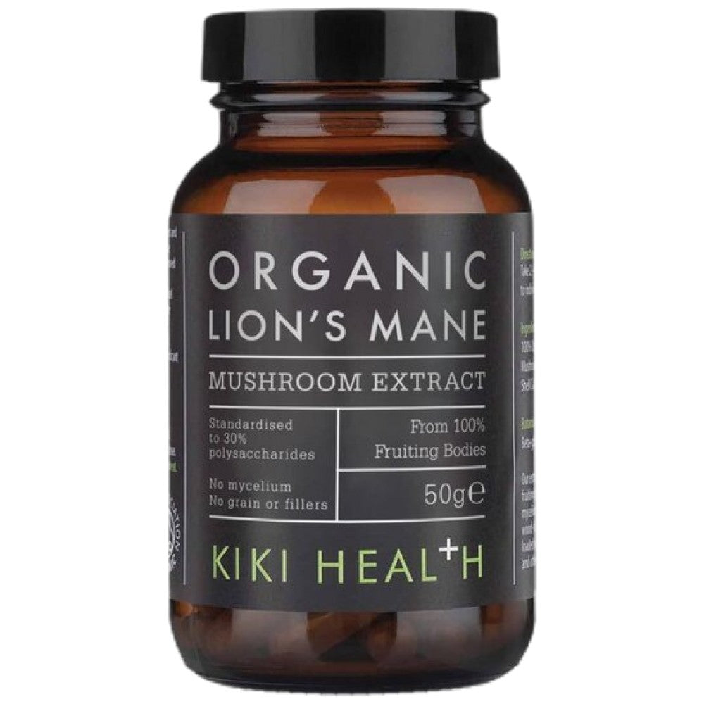 KIKI Health Lion's Mane Extract Organic Powder - Био екстракт от лъвска грива на прах