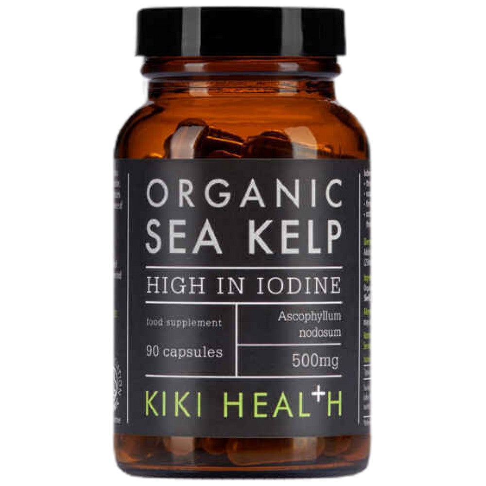 KIKI Health Organic Sea Kelp 500 mg - Био келп водорасли 500 mg - източник на йод