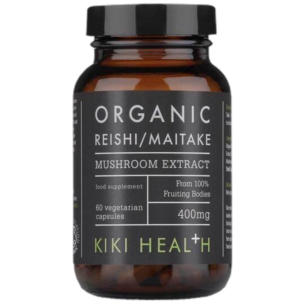 KIKI Health Organic Reishi & Maitake Mushroom Extract - Био рейши и майтаке