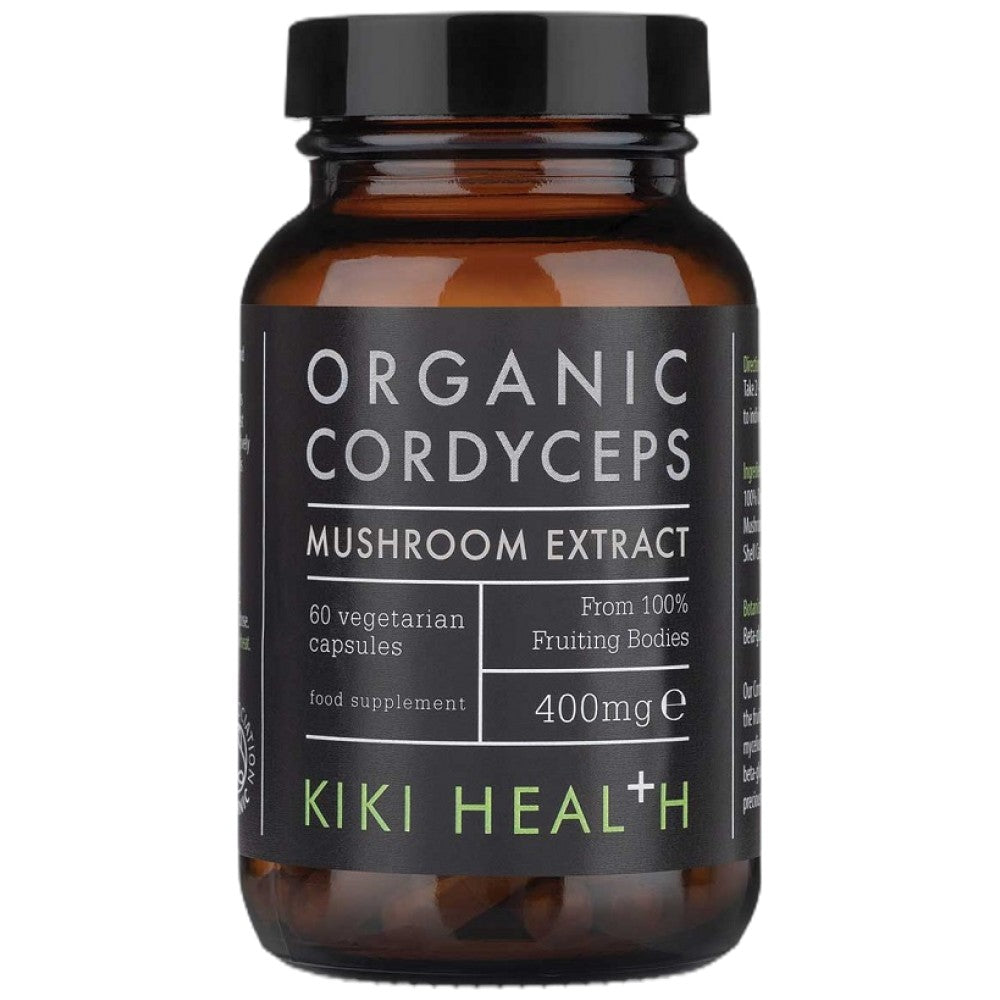 KIKI Health Organic Cordyceps Extract 400 mg - Био гъба кордицепс 400 mg