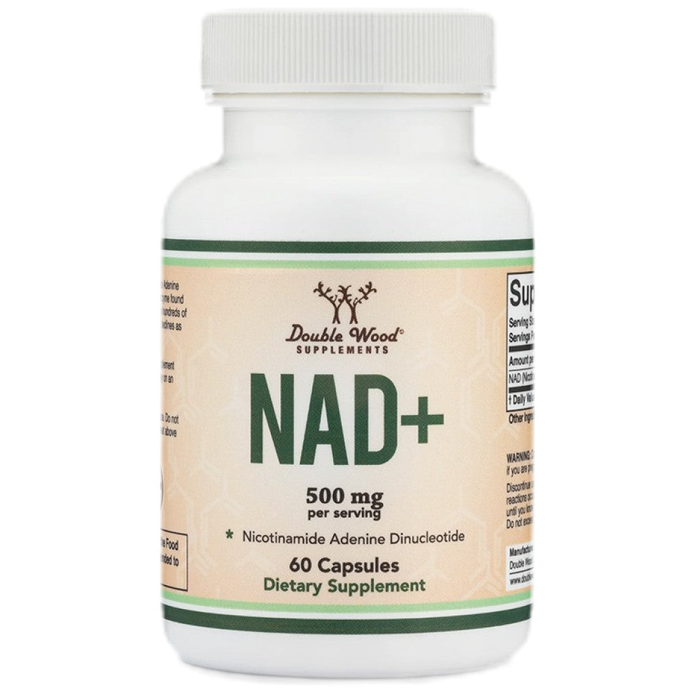 Double Wood Supplements NAD+ 500 mg - NAD+ за клетъчна енергия 500 mg