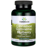 SWANSON Cinnamon Gymnema Mulberry Complex 525 mg - Канела, гимнема и черница за кръвна захар