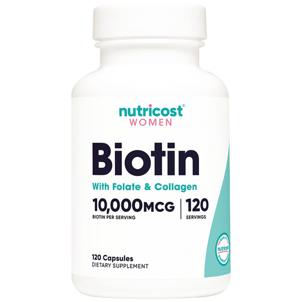 Nutricost Biotin for Women with Folate & Collagen - Биотин за жени с фолат и колаген
